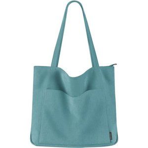 Pretty Teal Courderoy Tote Bag